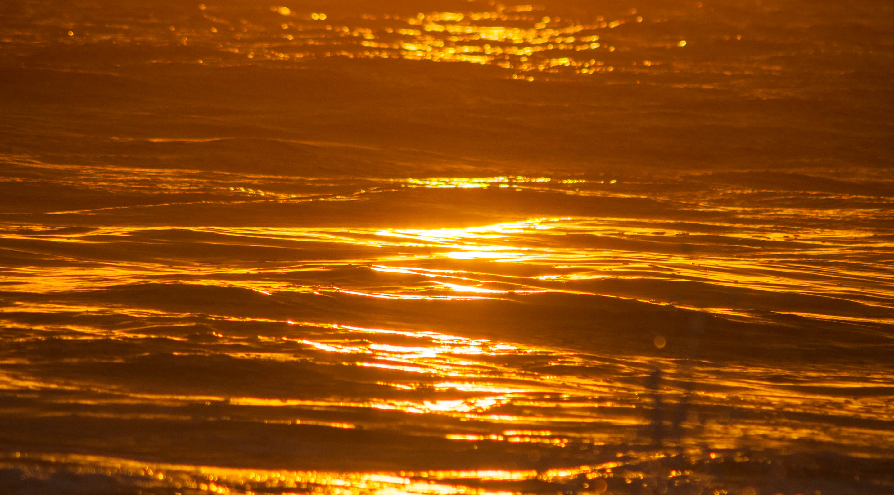 Real Sunset Reflections On Water